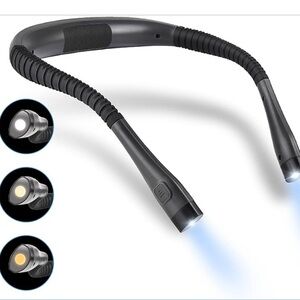 Flexible Black LED Neck Reading Light